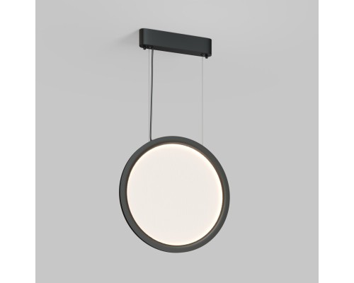 Подвесной светильник вертикальный VEIL, 25 Вт, ?450?1950 мм, LED 2700-6000K, IP20, пульт Д/У (в комплекте), черный, алюминий, акрил