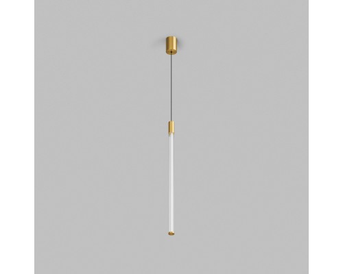 Светильник подвесной AURA, 16 Вт, 3000К, ?42x2300 мм, алюминий+стекло, бронза