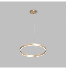 Светильник подвесной RAYDIA, 60 Вт, 3000–4000К, ?800?1500 мм, металл+акрил, матовое золото, свет вверх/вниз