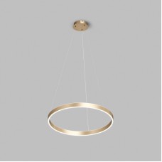 Светильник подвесной RAYDIA, 60 Вт, 3000–4000К, ?800?1500 мм, металл+акрил, матовое золото, свет вверх/вниз