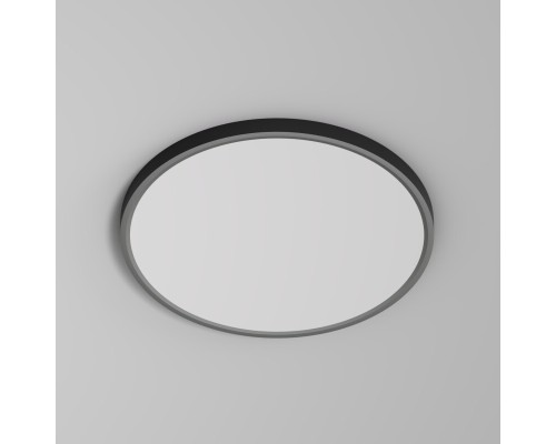 DK6522-BK Накладной светильник THIN, IP40, 36W, 3000K/4000K/6500K, переключатель цветовой температуры на корпусе, черный, полимер