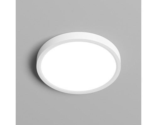 DK6520-WH Накладной светильник THIN, IP40, 18W, 3000K/4000K/6500K, переключатель цветовой температуры на корпусе, белый, полимер