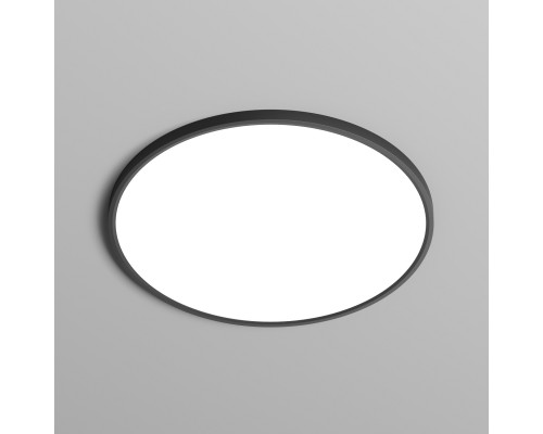 DK6524-BK Накладной светильник THIN, IP40, 50W, 3000K/4000K/6500K, переключатель цветовой температуры на корпусе, черный, полимер