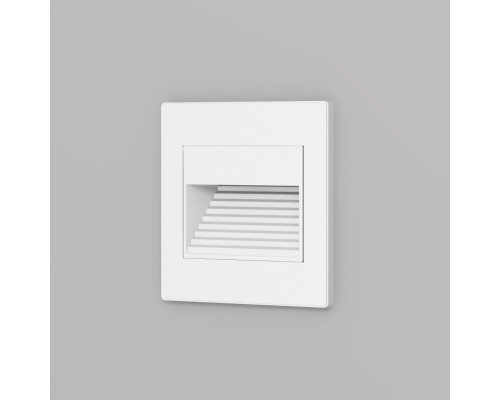 DK3050-WH Светильник встраиваемый в стену, IP 20, LED 3000, 1 Вт, белый, пластик