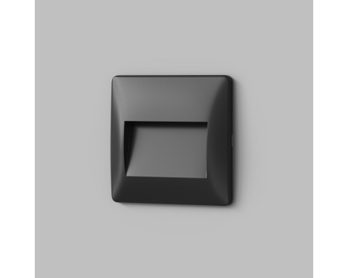 Светильник встраиваемый в стену HELM, IP65, LED 3000К, 2.5 Вт, черный, пластик