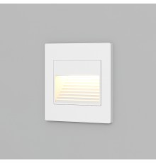 DK3050-WH Светильник встраиваемый в стену, IP 20, LED 3000, 1 Вт, белый, пластик