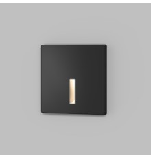 DK1030-BK Светильник встраиваемый в стену, IP 20, LED 3000K, 3 Вт, черный, алюминий