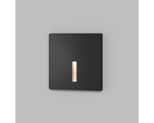 DK1030-BK Светильник встраиваемый в стену, IP 20, LED 3000K, 3 Вт, черный, алюминий