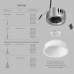 DK2431-WH Встраиваемый светильник SHINE GLOW 15Вт, 3000-4000К, IP20, белый матовый, алюминий