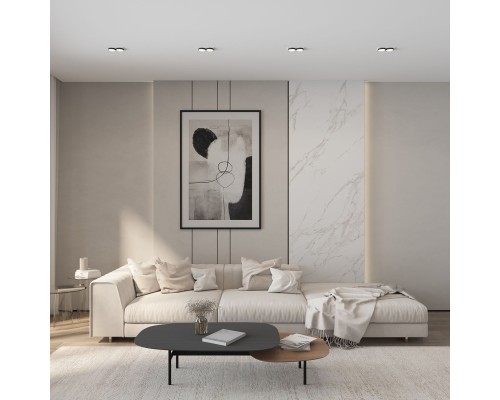 DK2422-BK Встраиваемый светильник, IP 20, 50 Вт, GU10, черный, алюминий