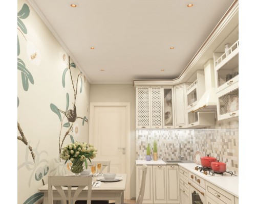 DK3071-WBR Встраиваемый светильник, IP 20, 10 Вт, GU5.3, LED, белый/бронзовый, пластик