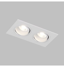 DK3072-WH Встраиваемый светильник, IP 20, 10 Вт, GU5.3, LED, белый/белый, пластик