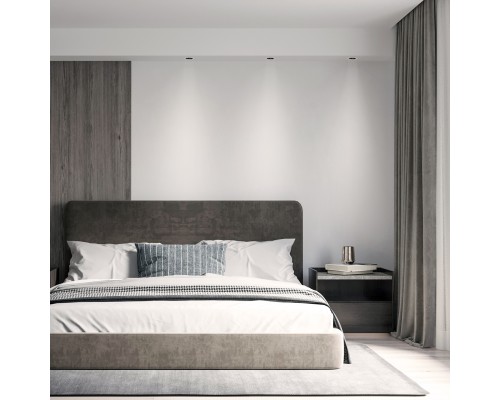 DK2510-WB Встраиваемый светильник SPACE со светодиодом d65 220V 8W 38° 4000К IP20 белый/черный алюминий