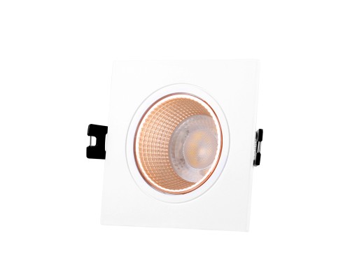 DK3071-WBR Встраиваемый светильник, IP 20, 10 Вт, GU5.3, LED, белый/бронзовый, пластик