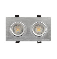 DK3022-CM Встраиваемый светильник, IP 20, 10 Вт, GU5.3, LED, серый, пластик
