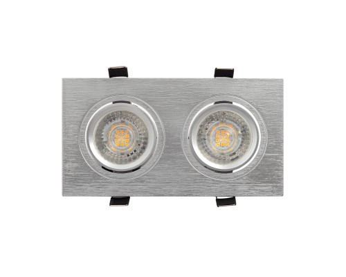 DK3022-CM Встраиваемый светильник, IP 20, 10 Вт, GU5.3, LED, серый, пластик