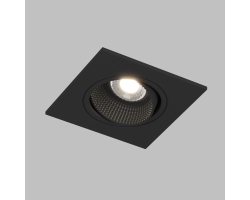 DK3071-BK Встраиваемый светильник, IP 20, 10 Вт, GU5.3, LED, черный/черный, пластик