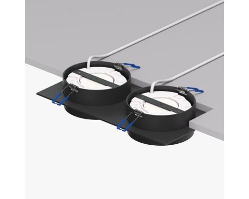 DK2092-BK Встраиваемый светильник FLAT, IP 20, до 15 Вт, GX53, LED, черный, алюминий