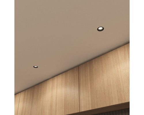 DK3055-BK Встраиваемый светильник, IP 20, 10 Вт, GU5.3, LED, черный, пластик