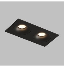 DK2122-BK Встраиваемый светильник, IP 20, 50 Вт, GU10, черный, алюминий