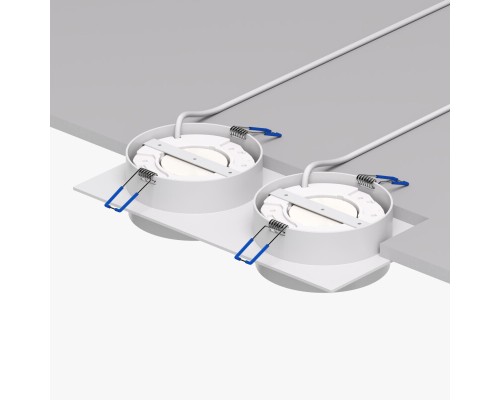 DK2092-WH Встраиваемый светильник FLAT, IP 20, до 15 Вт, GX53, LED, белый, алюминий