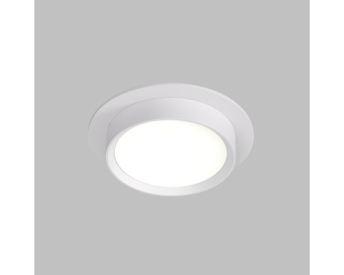 DK2090-WH Встраиваемый светильник FLAT, IP 20, до 15 Вт, GX53, LED, белый, алюминий