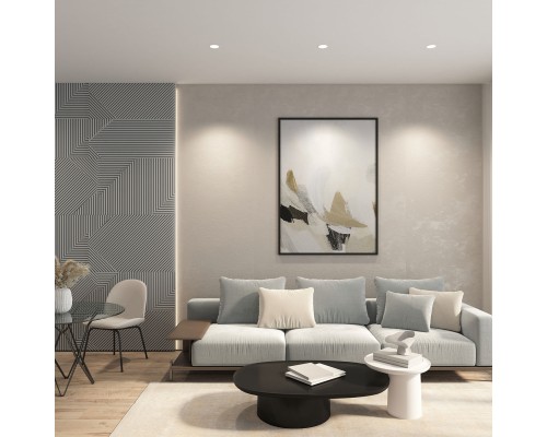 DK3026-WH Встраиваемый светильник, IP 20, 10 Вт, GU5.3, LED, белый, пластик