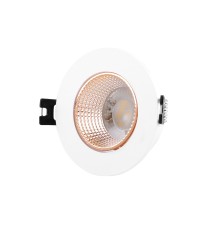 DK3061-WBR Встраиваемый светильник, IP 20, 10 Вт, GU5.3, LED, белый/бронзовый, пластик