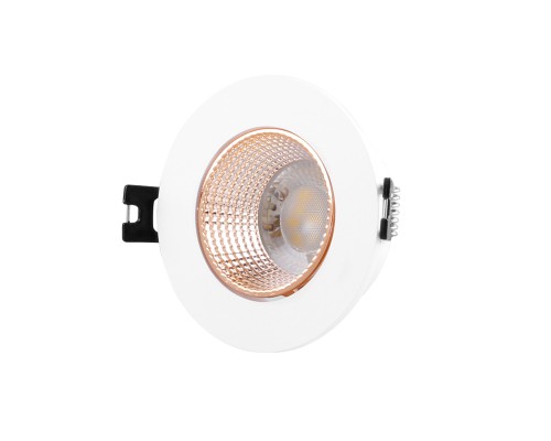 DK3061-WBR Встраиваемый светильник, IP 20, 10 Вт, GU5.3, LED, белый/бронзовый, пластик