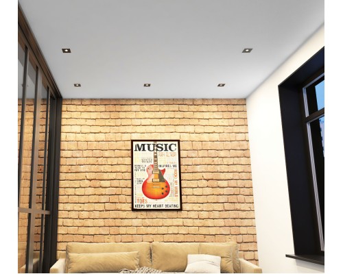 DK2038-BK Встраиваемый светильник , IP 20, 50 Вт, GU10, черный, алюминий