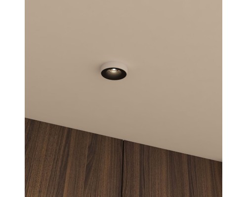 DK2045-WB Встраиваемый светильник , IP 20, 50 Вт, GU10, белый/черный, алюминий