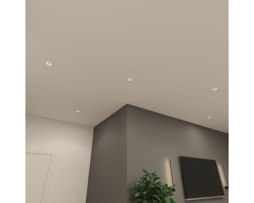 DK2700-WH Встраиваемый светильник, IP 20, 7 Вт, LED 3000, белый, алюминий