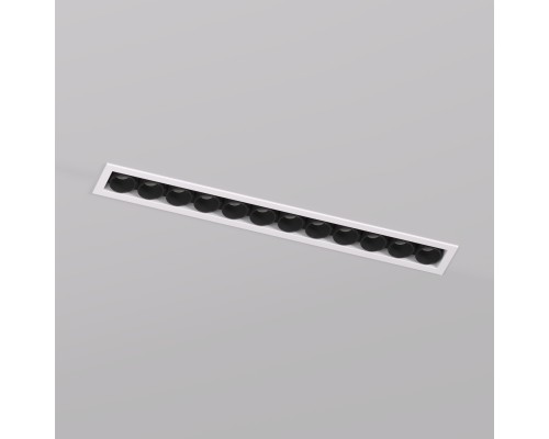 DK2515-WB Встраиваемый светильник SPACE со светодиодом L240mm 220V 20W 38° 4000К IP20 белый/черный алюминий