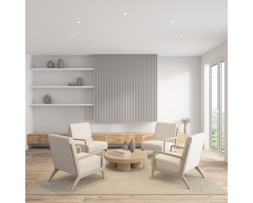 DK3061-WH Встраиваемый светильник, IP 20, 10 Вт, GU5.3, LED, белый/белый, пластик