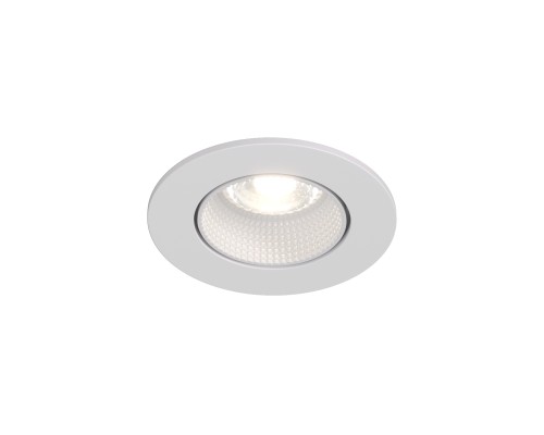 DK3061-WH Встраиваемый светильник, IP 20, 10 Вт, GU5.3, LED, белый/белый, пластик