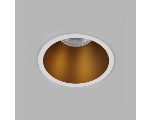 DK3026-WG Встраиваемый светильник, IP 20, 10 Вт, GU5.3, LED, белый/золотой, пластик
