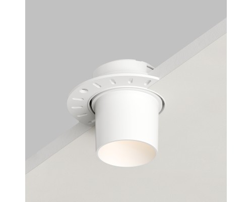 DK3057-WH Встраиваемый светильник под шпатлевку, IP20, до 15 Вт, LED, GU5,3, белый, пластик
