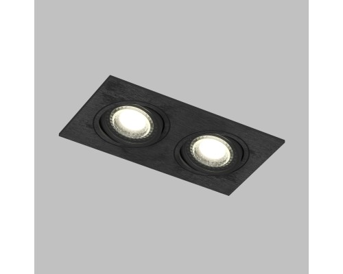 DK3022-BK Встраиваемый светильник, IP 20, 10 Вт, GU5.3, LED, черный, пластик