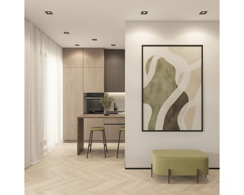 DK2121-BK Встраиваемый светильник, IP 20, 50 Вт, GU10, черный, алюминий