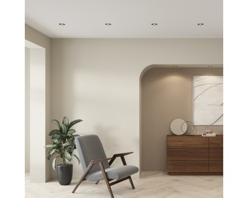 DK3020-BK Встраиваемый светильник, IP 20, 10 Вт, GU5.3, LED, черный, пластик