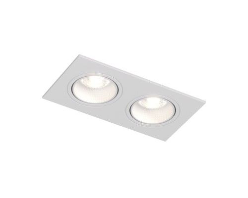 DK3072-WH Встраиваемый светильник, IP 20, 10 Вт, GU5.3, LED, белый/белый, пластик