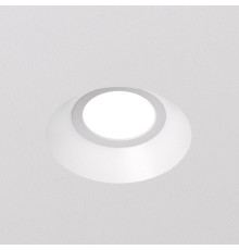 DK2081-WH Встраиваемый точечный светильник для натяжных ПВХ потолков INVIZ, IP 20, до 9 Вт, GU10, LED, белый, ABS-пластик