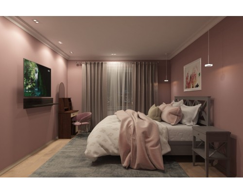 DK3022-CM Встраиваемый светильник, IP 20, 10 Вт, GU5.3, LED, серый, пластик