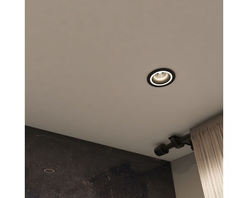 DK2060-BK Встраиваемый светильник IP 20, до 15 Вт, GU10, LED, черный, алюминий