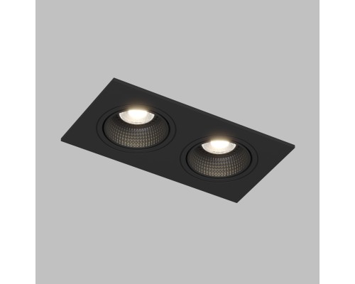 DK3072-BK Встраиваемый светильник, IP 20, 10 Вт, GU5.3, LED, черный/черный, пластик