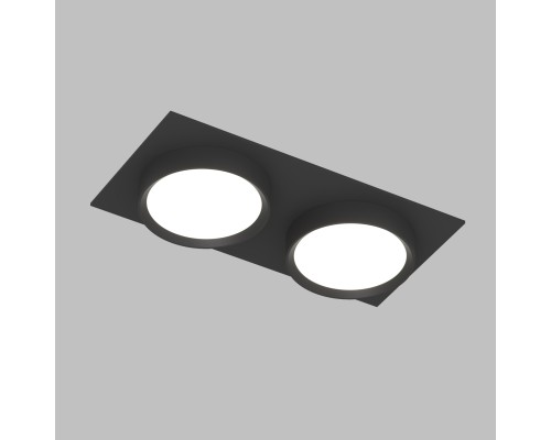 DK2092-BK Встраиваемый светильник FLAT, IP 20, до 15 Вт, GX53, LED, черный, алюминий
