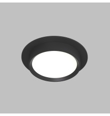 DK2090-BK Встраиваемый светильник FLAT, IP 20, до 15 Вт, GX53, LED, черный, алюминий