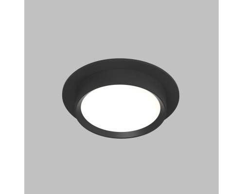 DK2090-BK Встраиваемый светильник FLAT, IP 20, до 15 Вт, GX53, LED, черный, алюминий