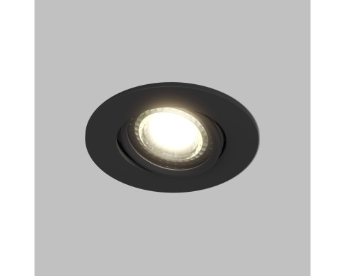 DK3020-BK Встраиваемый светильник, IP 20, 10 Вт, GU5.3, LED, черный, пластик