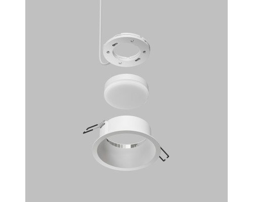 DK2155-WH Встраиваемый светильник INER, до 15 Вт LED, GX53, IP20, алюминий, белый